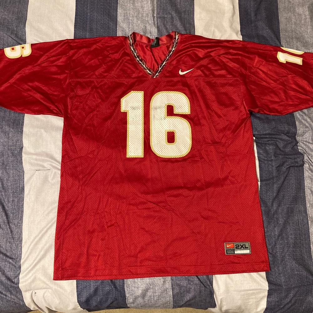 Vtg 90’s Nike Florida St Seminoles Mens Football Jersey Sz 2XL #16